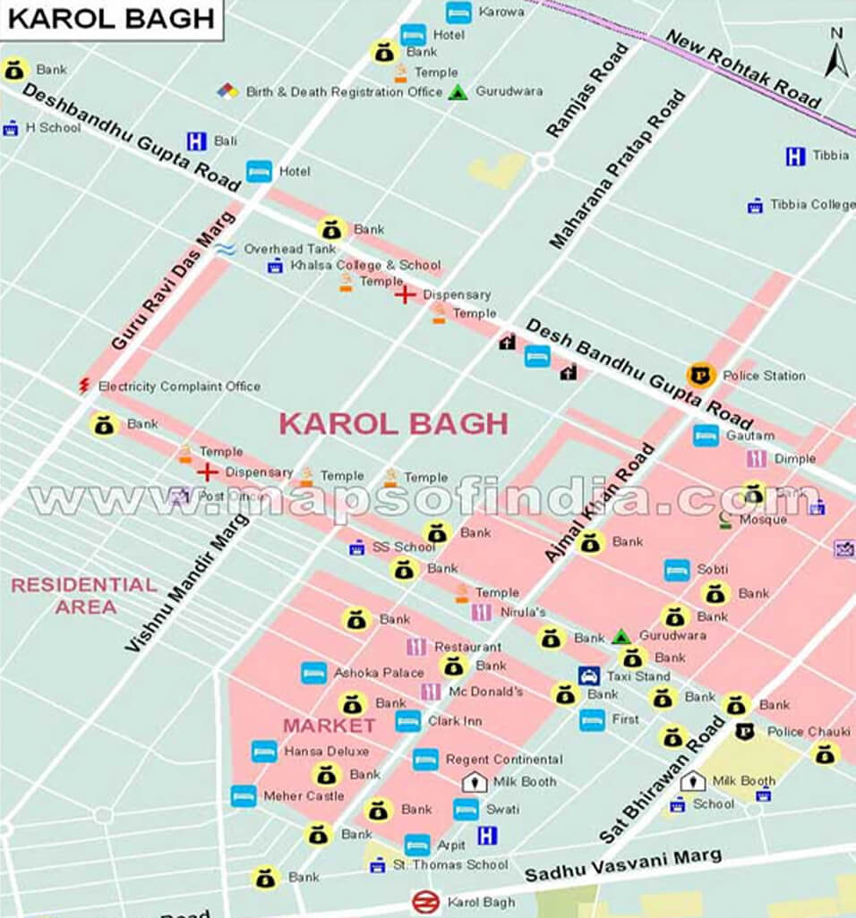 Omaxe Karolbagh Location Map